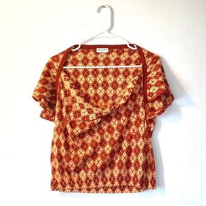 Dries Van Noten Cotten Linen Blend Blouse